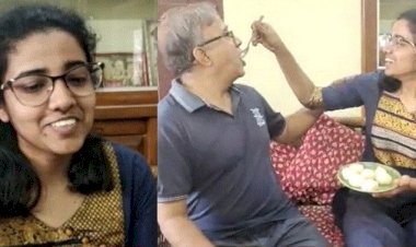 মেয়ের হাতে মিষ্টি খেতে পারবে কখোনো ভাবেনি।