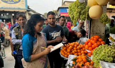 দ্রব্যমূল্য নিয়ন্ত্রণে রাখতে উপজেলা নির্বাহী অফিসার মনোহরদী এর চালাকচর বাজার মনিটরিং ৪ জনকে অর্থদণ্ড প্রদান