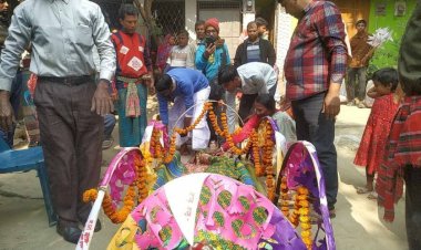 চুকনগর দিব্যপল্লী মাঃ বিদ্যালয়ের প্রাক্তন  প্রঃ শিক্ষকের স্ত্রীর পরলোকে গমন