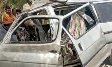 ঘোড়াঘাট উপজেলায় ভয়াবহ সড়ক দুর্ঘটনায় মাইক্রোবাসের চালকসহ দুজনের মৃত্যু!