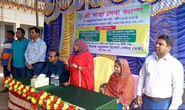 নওগাঁর মান্দায় বেসরকারি সংস্থা  ভার্কের উদ্যোগে বিনামূল্যে ঔষধ ও চিকিৎসাসেবা প্রদান