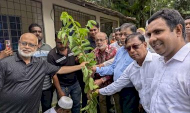 পটুয়াখালীর মির্জাগঞ্জে ডাকবাংলোর ভিত্তিপ্রস্থর স্থাপন ও বৃক্ষ রোপণ করেন পটুয়াখালী জেলা প্রশাসক স্নেহাংশু সরকার কুট্টি