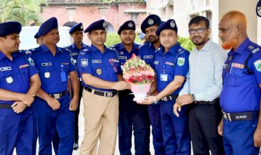 পাবনার নবাগত পুলিশ সুপারের যোগদান ও দায়িত্বভার গ্রহণ