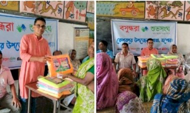 কেশবপুরে অসহায় পরিবারের মাঝে  বসুন্ধরা শুভসংঘের মশারি বিতরণ