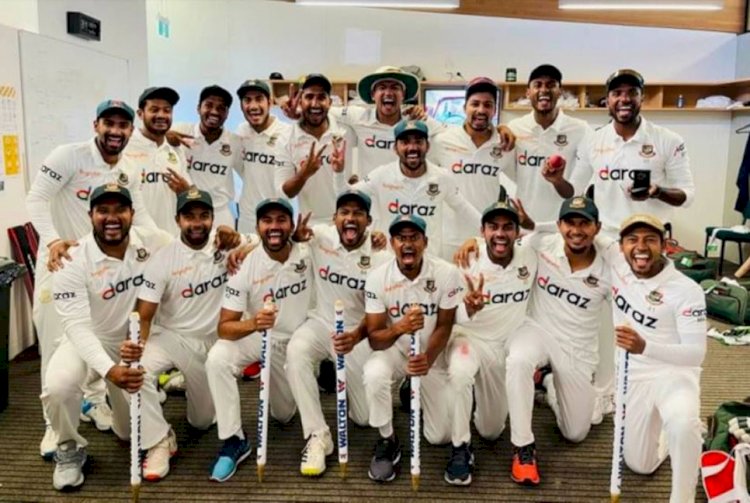 টাইগারদের উল্লাস: ড্রেসিংরুমে ‘আমরা করবো জয়’ গেয়ে উদযাপন (ভিডিও)