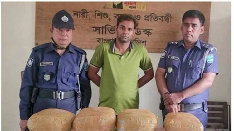 নরসিংদীতে গাঁজাসহ মাদক কারবারি গ্রেপ্তার