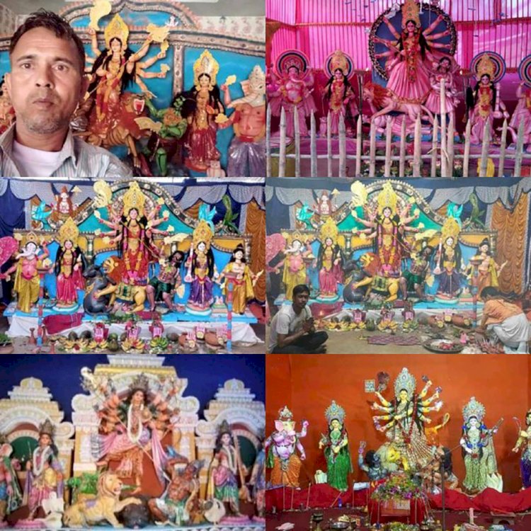 নওগাঁ জেলাসহ বিভিন্ন উপজেলায় মোহাধুমধামে চৈত্র মাসে শুক্লপক্ষে বাসন্তী পূজা অনুষ্ঠান  অনুষ্ঠিত