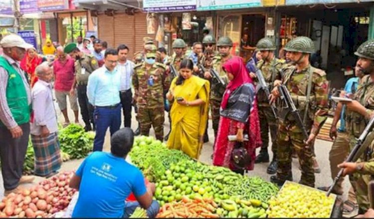 নড়াইলে বাজার মনিটরিং শুরু করছেন ইউএনও সঞ্চিতা বিশ্বাস