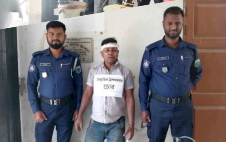 নওগাঁর মান্দায় বৈদ্যুতিক ট্রান্সফর্মার চোর চক্রের এক সদস্য জনতার হাতে আটক