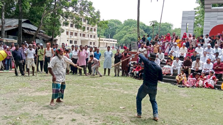 শুভ নববর্ষ উপলক্ষে  ঐতিহ্যবাহী লাঠি খেলা
