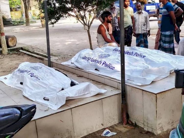 শিবপুরে বাস চাপায় মোটরসাইকেলের ৩ আরোহী নিহত