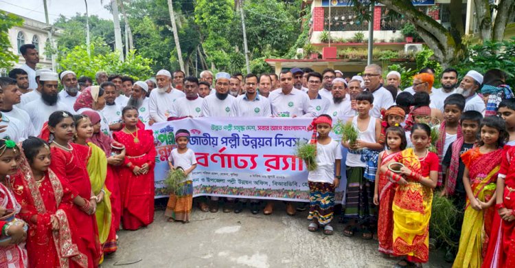 হোমনায় জাতীয় পল্লী উন্নয়ন দিবসে উপকার ভোগীদের মাঝে ৫ লাখ ৬০ হাজার টাকা ও গাছের চারা বিতরণ
