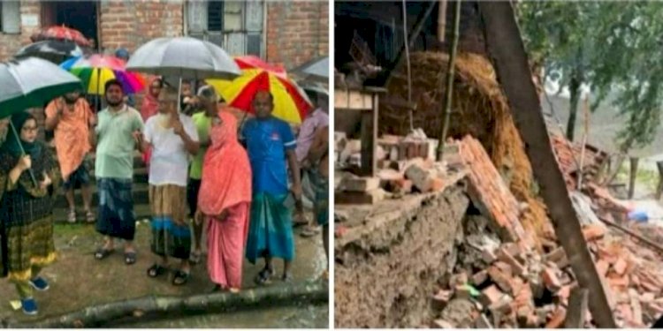 কেশবপুরে ড্রেজারের থাবায় হরিহর নদীতে বিলীন হচ্ছে বসতবাড়ি, অসহায় মানুষের আর্তনাদ!