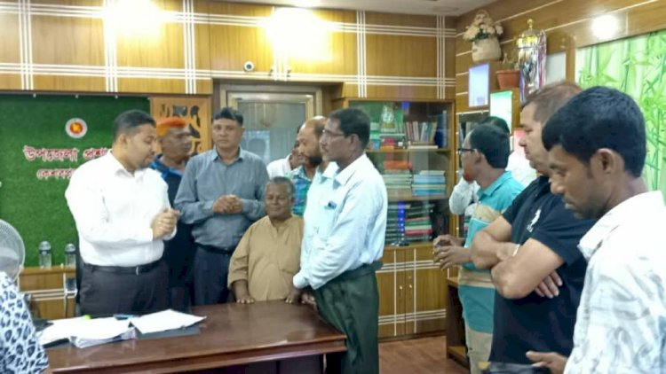 নবাগত ইউএনও-এর সাথে কেশবপুর থানা  প্রেসক্লাব সাংবাদিকদের সৌজন্য সাক্ষাৎ