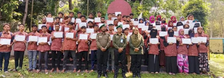 নীলফামারীর ডিমলা উপজেলায় কলেজভিত্তিক ভিডিপি মৌলিক প্রশিক্ষণের সমাপনী ও সনদ বিতরণ