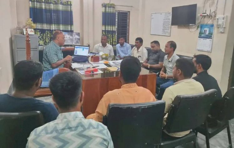ভূল্লী উপজেলা প্রেসক্লাবের সাংবাদিকদের সাথে ওসির মতবিনিময় সভা
