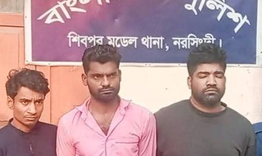 নরসিংদীর শিবপুরে সাংবাদিক স্টিকার লাগানো গাড়িসহ তিন গরুচোর আটক