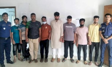 বুড়িচংয়ে পুলিশের অভিযানে ৮ মাদকসেবী গ্রেফতার