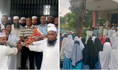 কেশবপুর বাহারুল উলুম কামিল মাদ্রাসার  সভাপতি ও বিদ্যোৎসাহী সদস্যকে সংবর্ধনা প্রদান