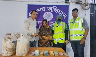 নওগাঁর মান্দা ভারশো আলোচিত মাদক  সম্রাজ্ঞী ডলি ঋষি কে নগত  ৮১,৮০০ টাকাসহ গ্রেপ্তার