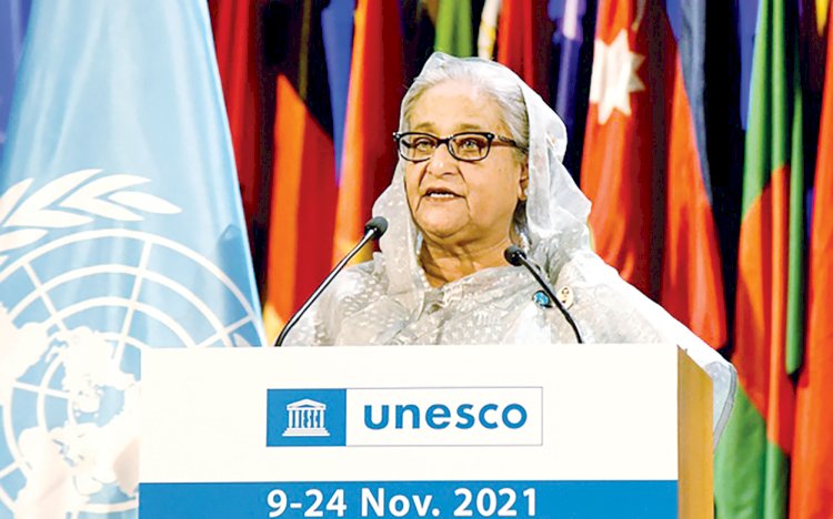 প্রধানমন্ত্রী শেখ হাসিনা বলেছেন, 'মহামারির এই সময়ে সম্পদ আর প্রযুক্তির অভাবের কারণে