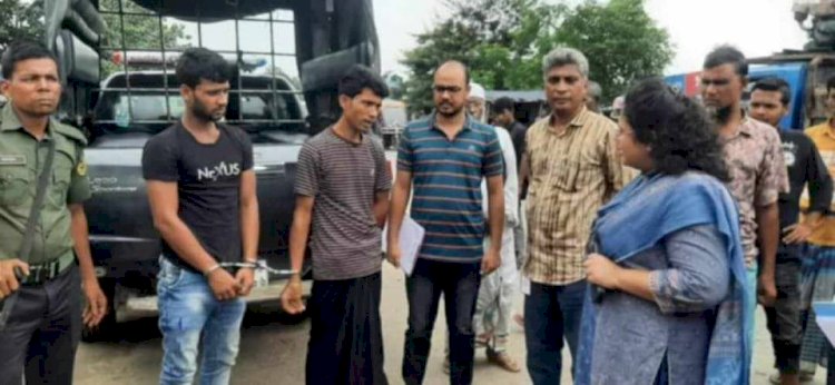 নওগাঁর একটি বিশেষ টিমের অভিযানে সারোয়ার ও পার্থ  নামে  ২ মাদকসেবীর কারাদণ্ড