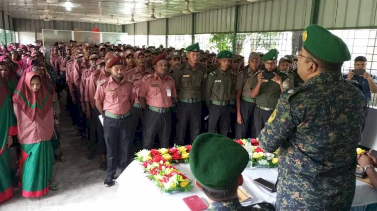 কুড়িগ্রামে আনসার-ভিডিপি সদস্যাদের ব্রিফিং প্রদান