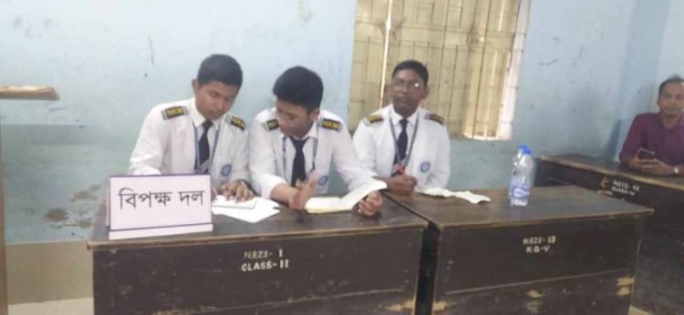 নরসিংদীতে মাধ্যমিক পর্যায়ের শিক্ষার্থীদের দুর্নীতি বিরোধী বিতর্ক প্রতিযোগিতার ২য় পর্বে ২টি দল চূড়ান্ত পর্বের জন্য বাছাই করা হয়