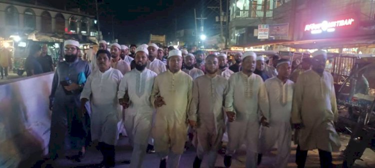 গাঁজায় ইসরায়েলী হামলা ও ভারতে নির্বিচারে মুসলমান হত্যার প্রতিবাদে হ্নীলা ইউনিয়ন জামায়াতের মিছিল