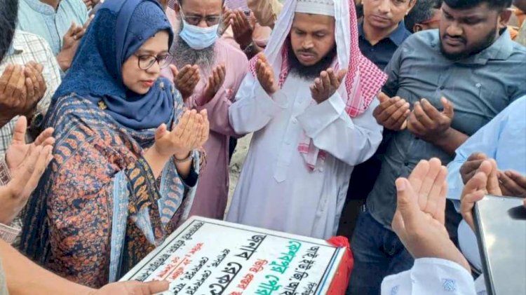 কেশবপুর পৌর সুপার মার্কেটের ভিত্তিপ্রস্তর  স্থাপন