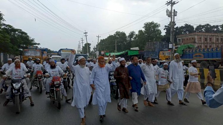 ঢাকায় মহাসমাবেশকে স্বাগত জানিয়ে বুড়িচংয়ে জামায়াতের মিছিল