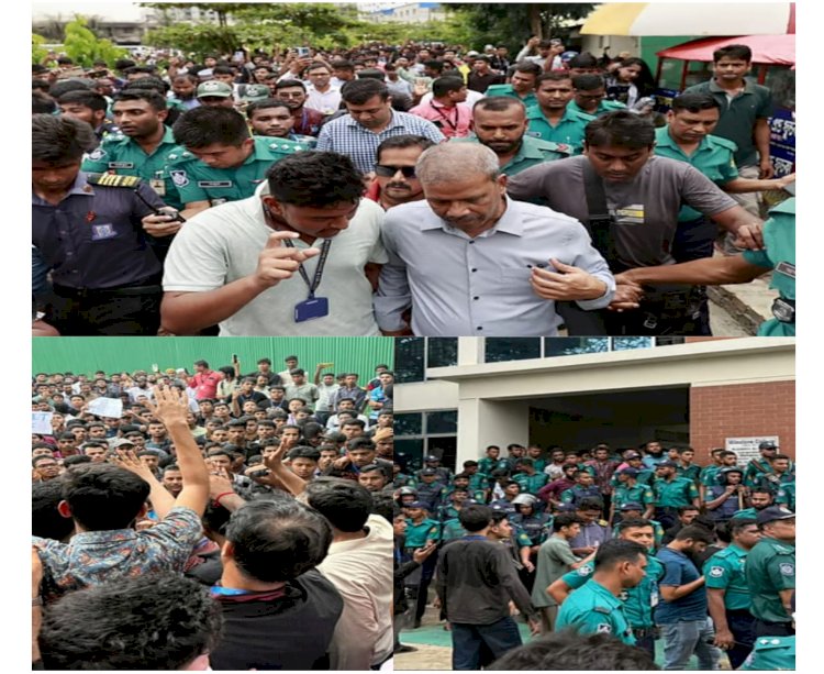 উত্তরার মাইলস্টোনে শিক্ষার্থীদের দাবি মেনে নেওয়ার আশ্বাস, তবুও অব্যাহত বিক্ষোভ