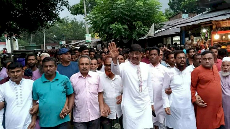 সাগরদাঁড়ি ইউনিয়ন বিএনপির আয়োজনে চিংড়া বাজারে পথসভায়
