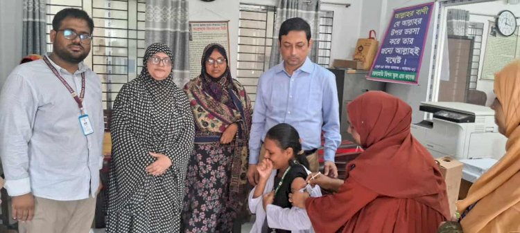 বুড়িচংয়ে টিসিভি ভ্যাকসিন ক্যাম্পেইন কেন্দ্র পরিদর্শন