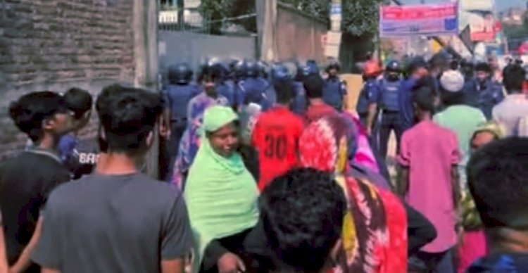 বকেয়া বেতনের দাবিতে আন্দোলন, শ্রীপুরে এএ ইয়ার্ন মিলস অনির্দিষ্টকালের জন্য বন্ধ ঘোষণা