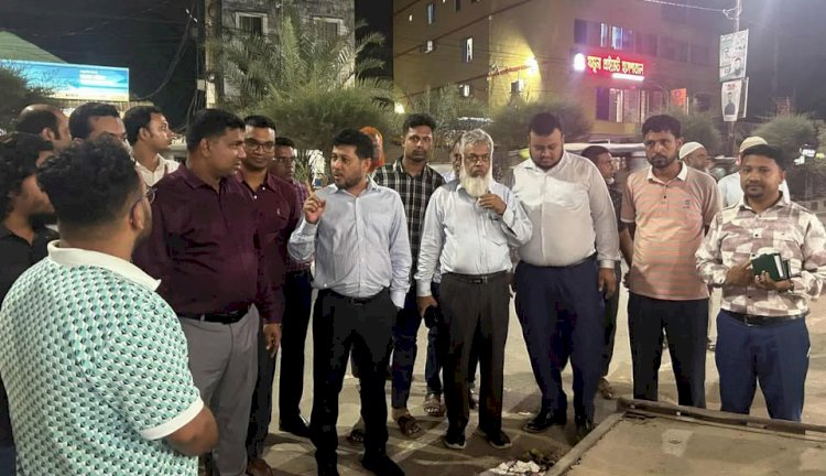 নরসিংদী পৌরসভা ও পার্শবর্তী এলাকা পরিদর্শন করলেন জেলা প্রশাসক