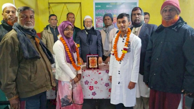 কেশবপুর অঃ সেনা কঃ সংস্থার পক্ষ থেকে  মেডিকেলে চান্সপ্রাপ্ত দু'জনকে সম্বোধন