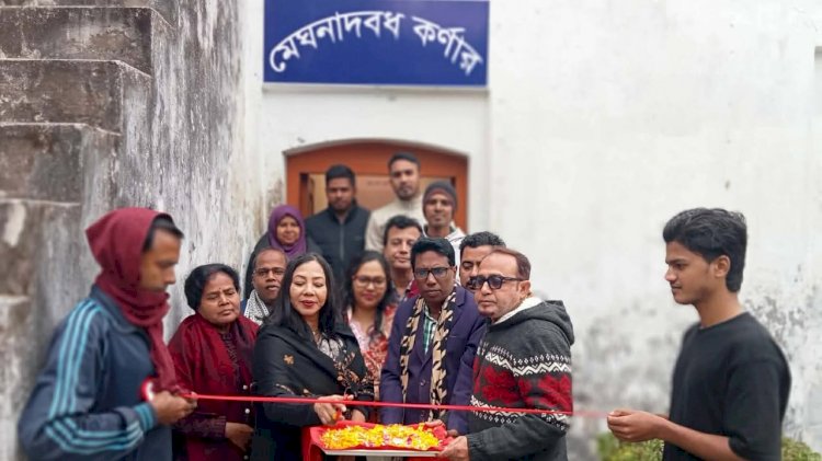 মহাকবি-র জন্মস্থান সাগরদাঁড়িতে মেঘনাদবধ  কর্ণার-এর উদ্বোধন