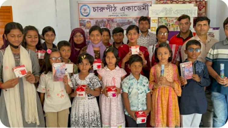 কেশবপুরে চিত্রাংকন প্রতিযোগিতায়  চারুপীঠের ২১ শিক্ষার্থী পেল পুরস্কার