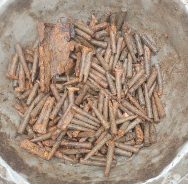 নওগাঁর বদলগাছী উপজেলাধীন দেউলিয়া গ্রামে মাটির নিচে মিলল ৩২৫ রাউন্ড রাইফেলের গুলি