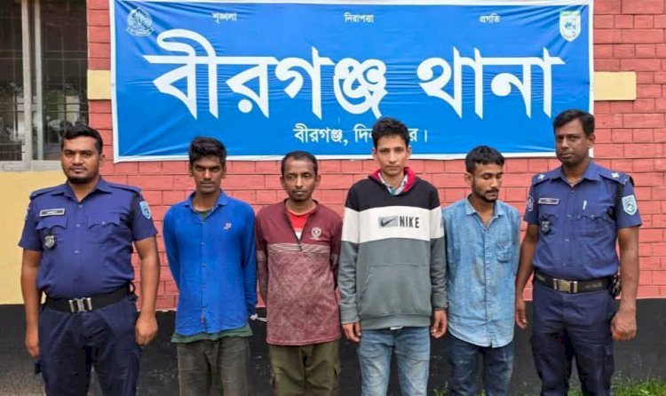 মাদকবিরোধী অভিযানে চারজন মাদক ব্যবসায়ী ও সেবনকারীকে আটক!