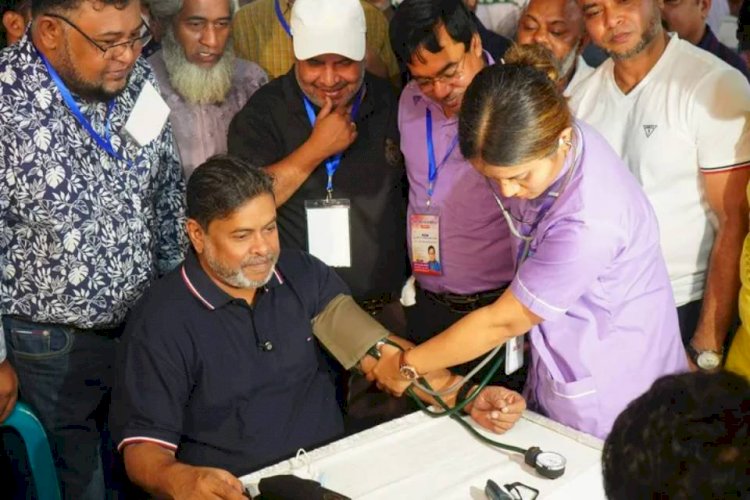 বিনা মূল্যে চিকিৎসা, স্বাস্থ্যসেবা ও সচেতনতা মূলক   কর্মসূচি ২০২৬, অনুষ্ঠিত